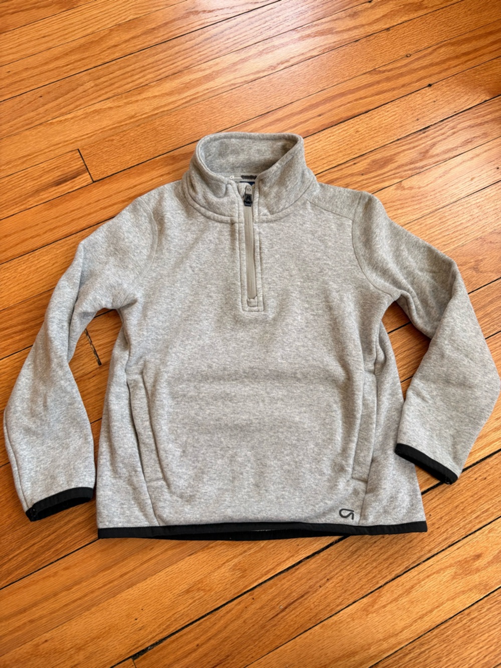 GAP Fit Kids Light Gray Half-Zip Pullover Sweater Size XS